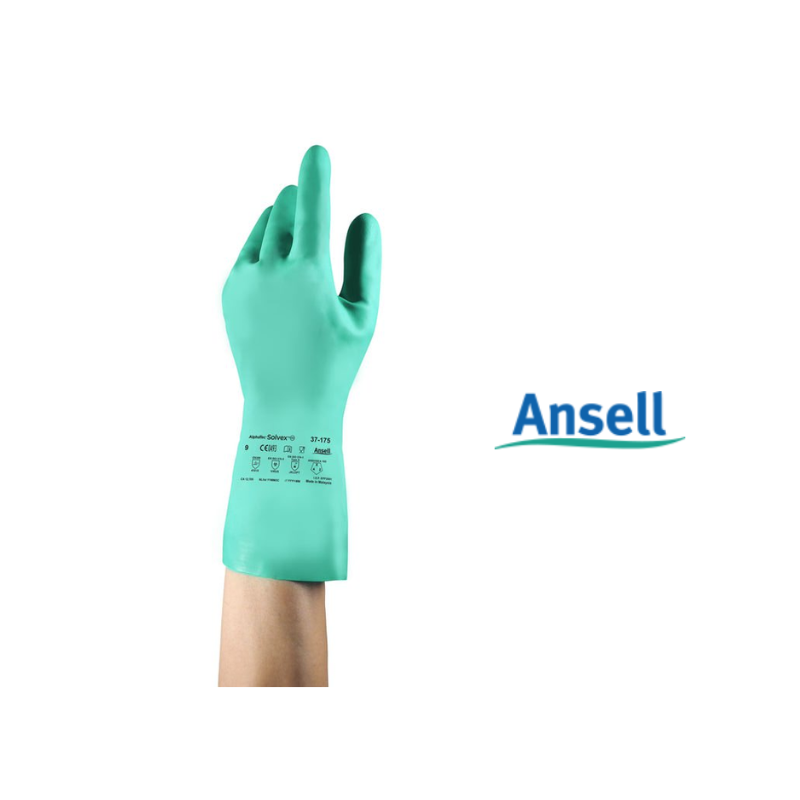 GUANTES DE NITRILO ANSELL ALPHATEC SOLVEX 37‑175 - 1 PAR
