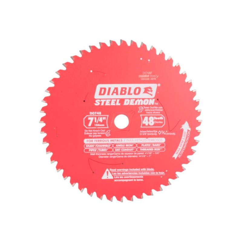 DISCO DE CORTE PARA METAL DIABLO STEEL DEMON 7 1/4" - 1 PIEZA