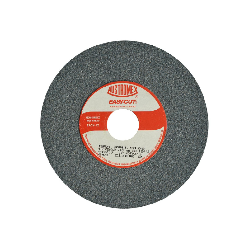 RUEDA ESMERIL GRIS - 6X3/4X1 - G80 - AUSTROMEX