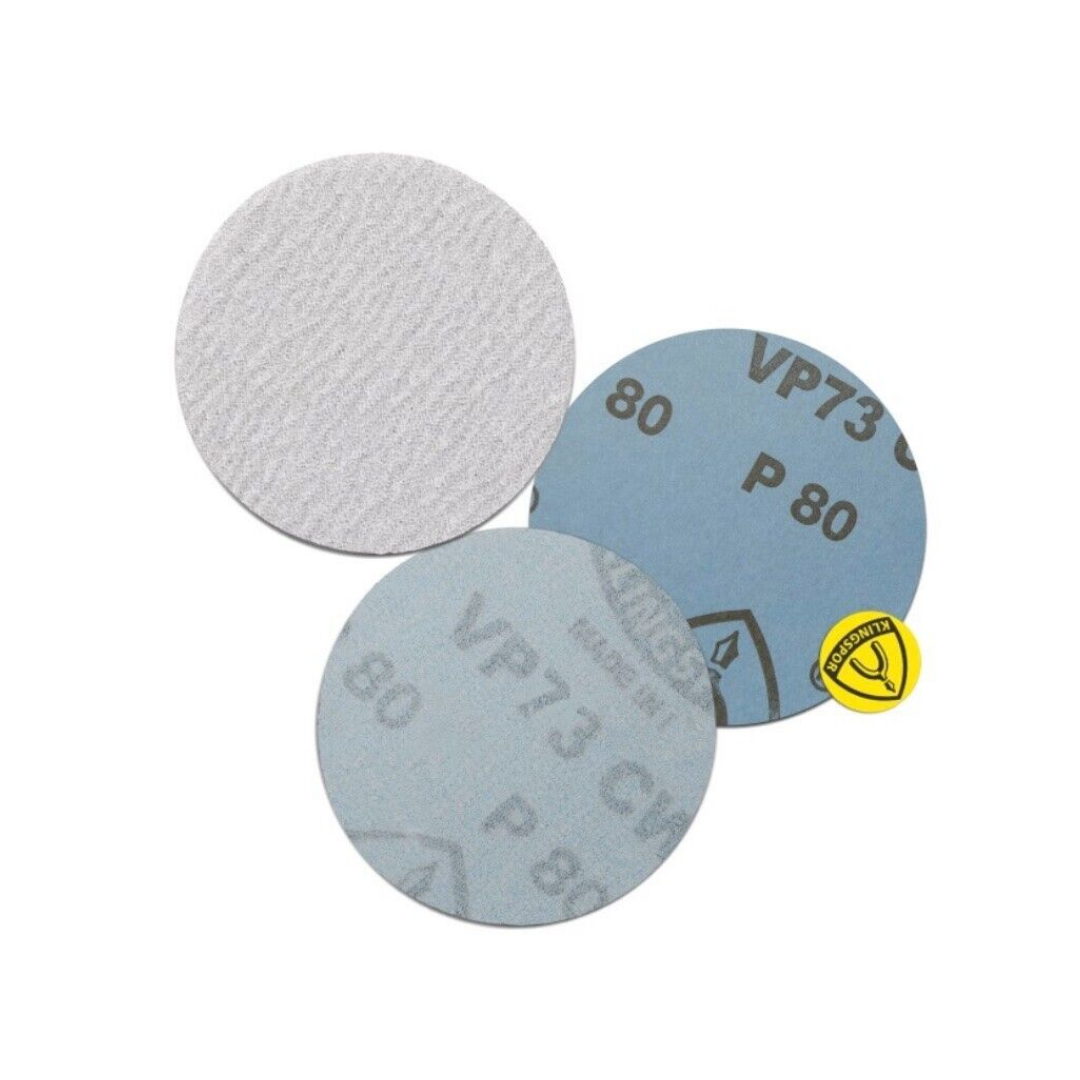 LIJA DE DISCO DE 5” VELCRO VP73 – KLINGSPOR - 100 PIEZAS
