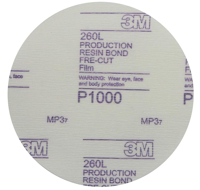 3M Stikit Red Finishing Film Abrasive Disc 260L - 01104 - 6" - P1000 - 25 Discos por Caja