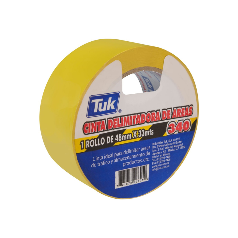 CINTA DELIMITADORA TUK 340 AMARILLA 48 MM X 33 M