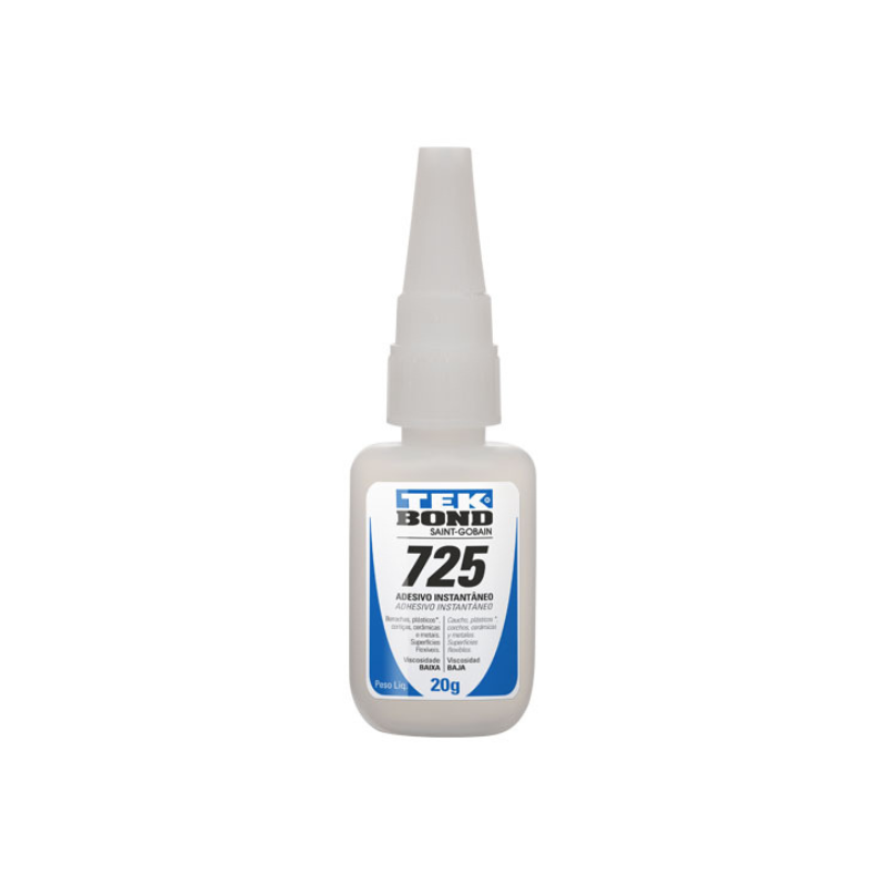 ADHESIVO INSTANTÁNEO TEKBOND 725 CIANOACRILATO 20 G - 1 PIEZA