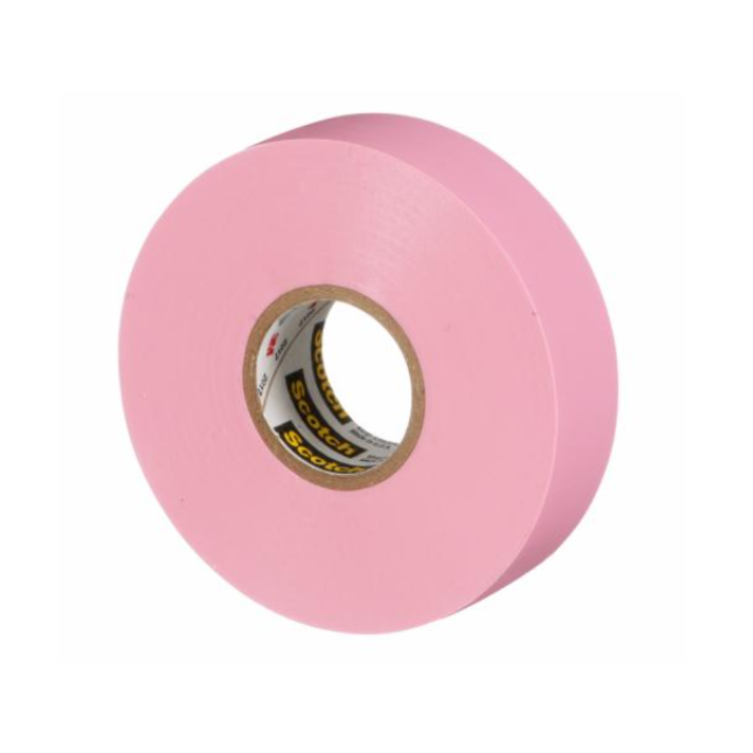 Cinta Aislante de Vinilo Scotch Rosa 35 - 3/4 in x 66 pies - 10 rollos