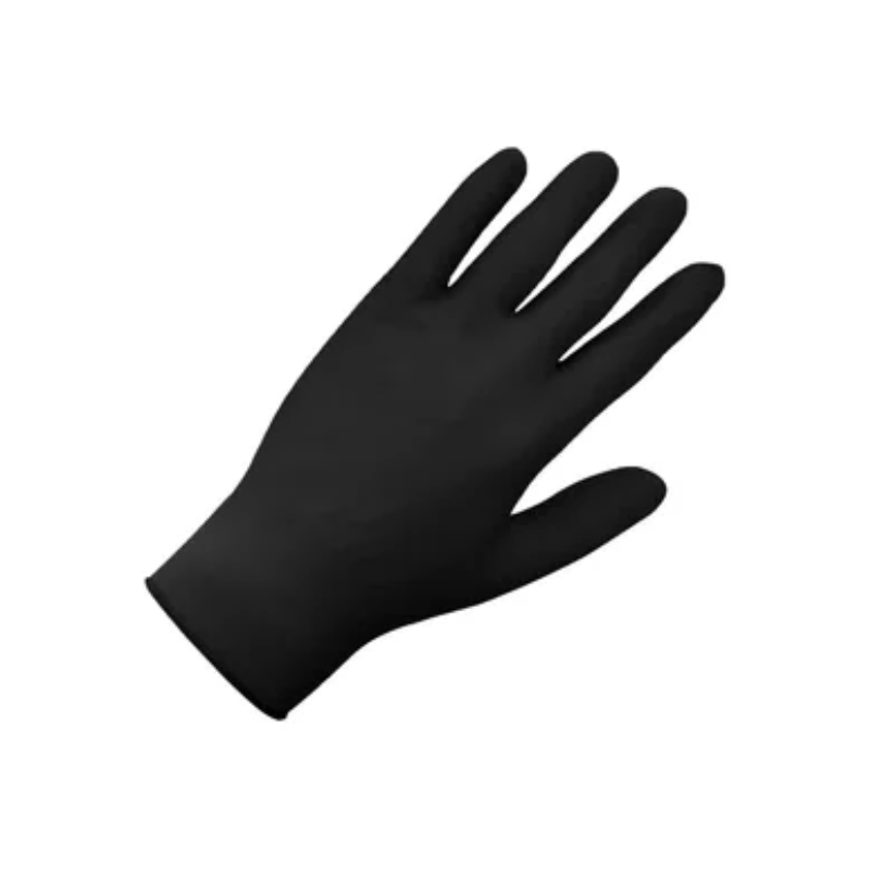 GUANTES DE NITRILO DESECHABLES NEGROS SAFE FIT 705BPF - 100 PIEZAS