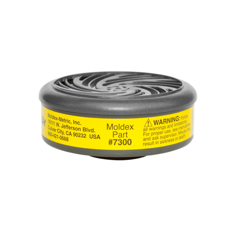 CARTUCHO MOLDEX 7300 PARA VAPORES ORGÁNICOS Y GASES ÁCIDOS - 1 PIEZA