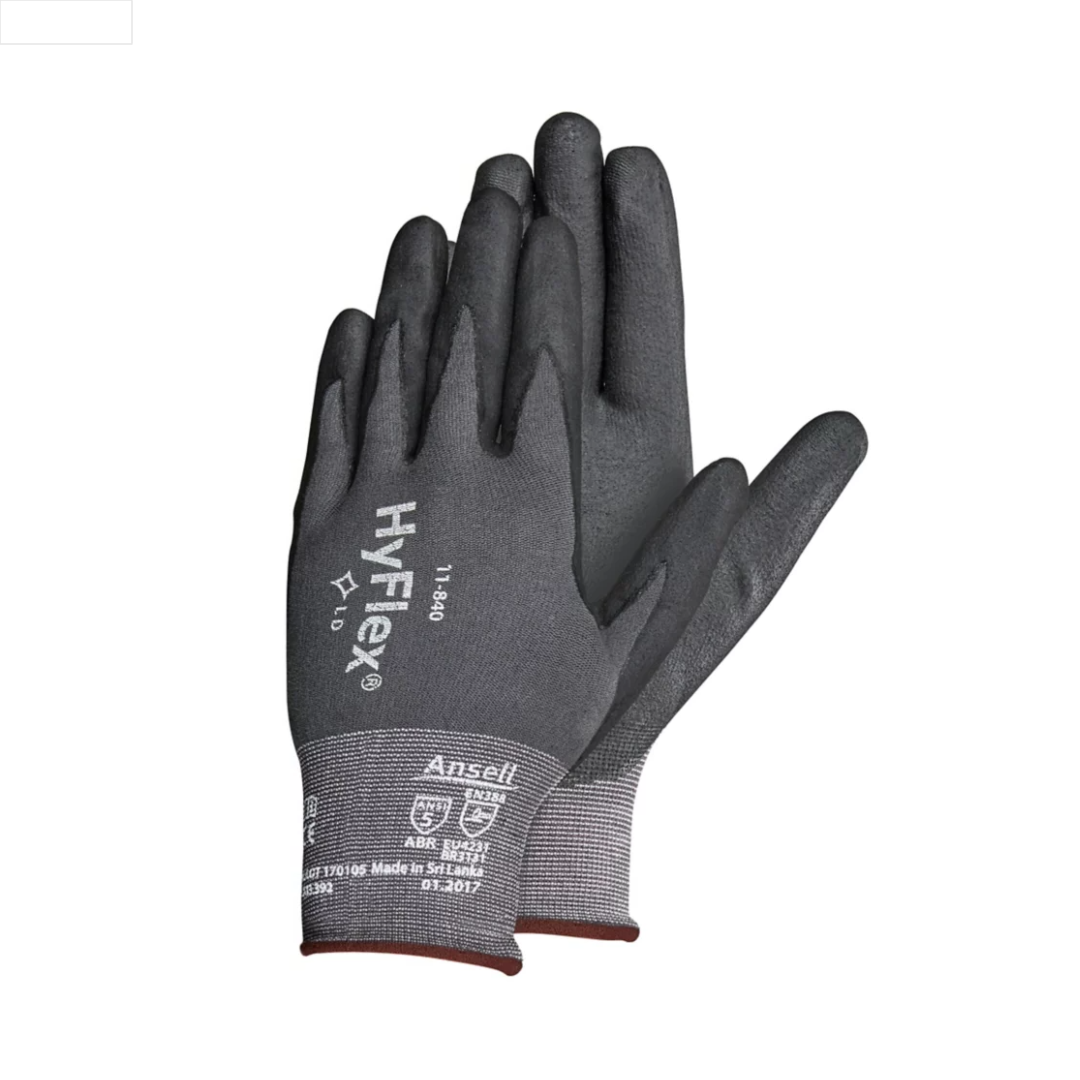 Guante HyFlex 11840 - Ansell - Size 6 - 12 piezas