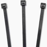 CINTILLAS SUJETACABLE 3 COLOR NEGRO CON 100 PIEZAS