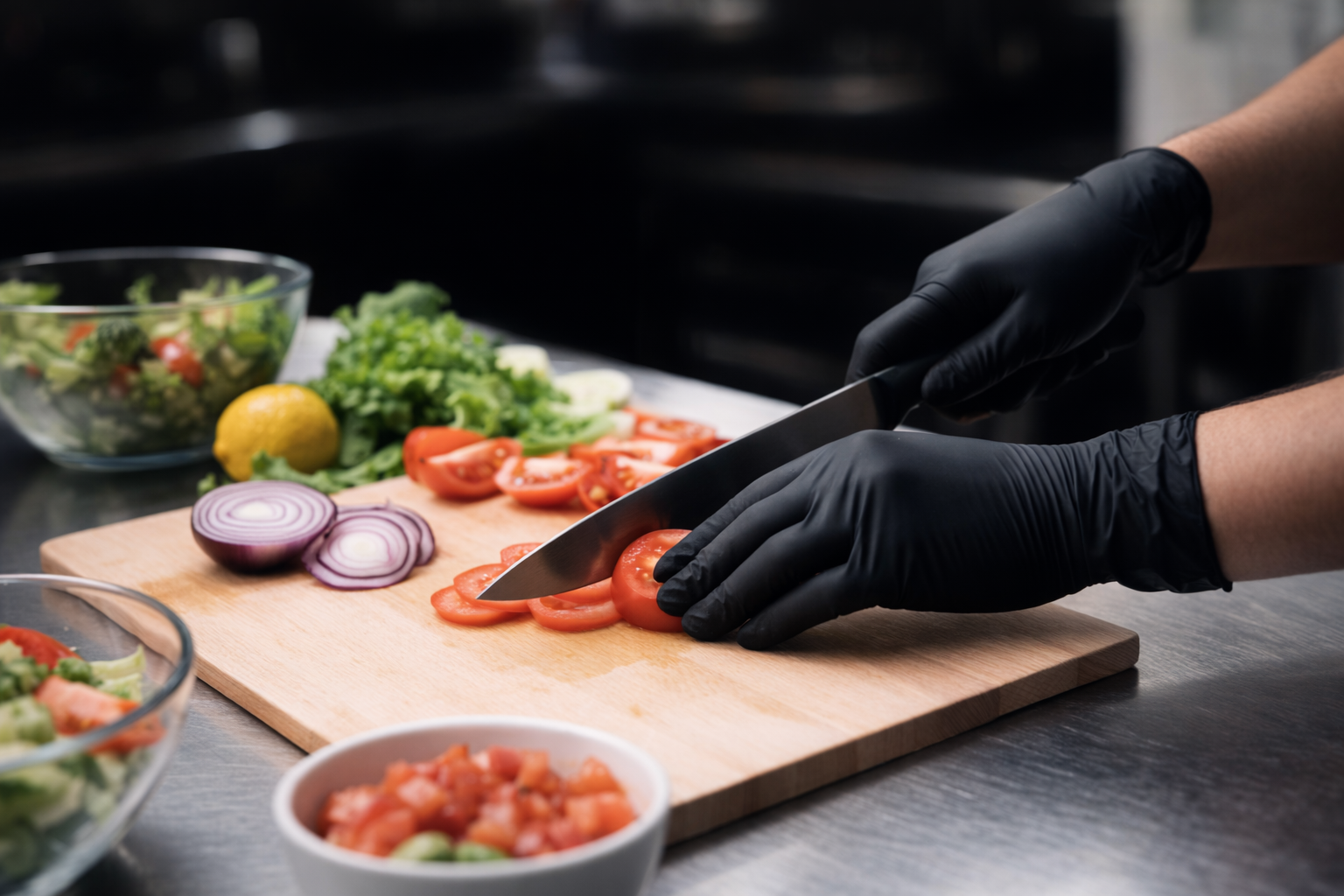 GUANTE DE NITRILO NEGRO ANSELL MICROFLEX 93-732I - 100 PIEZAS