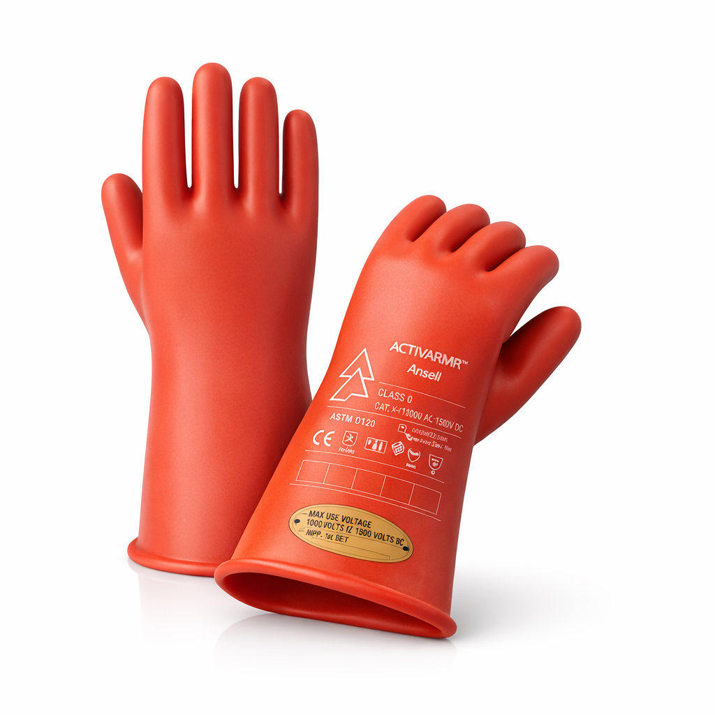 GUANTES AISLANTES ELÉCTRICOS ACTIVARMR CLASE 00 RIG001R - TALLA 7
