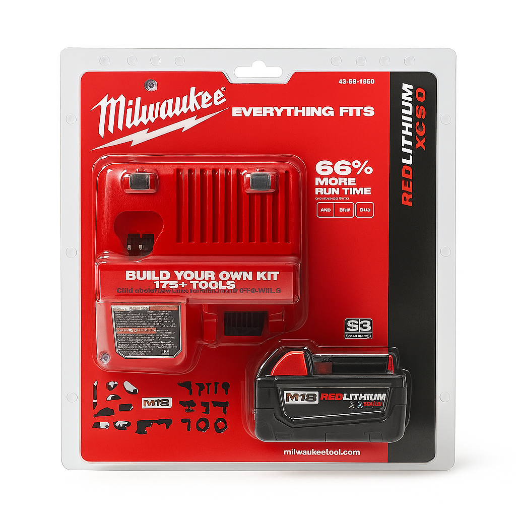 CARGADOR DE BATERÍA MILWAUKEE REDLITHIUM M12 48‑59‑1850