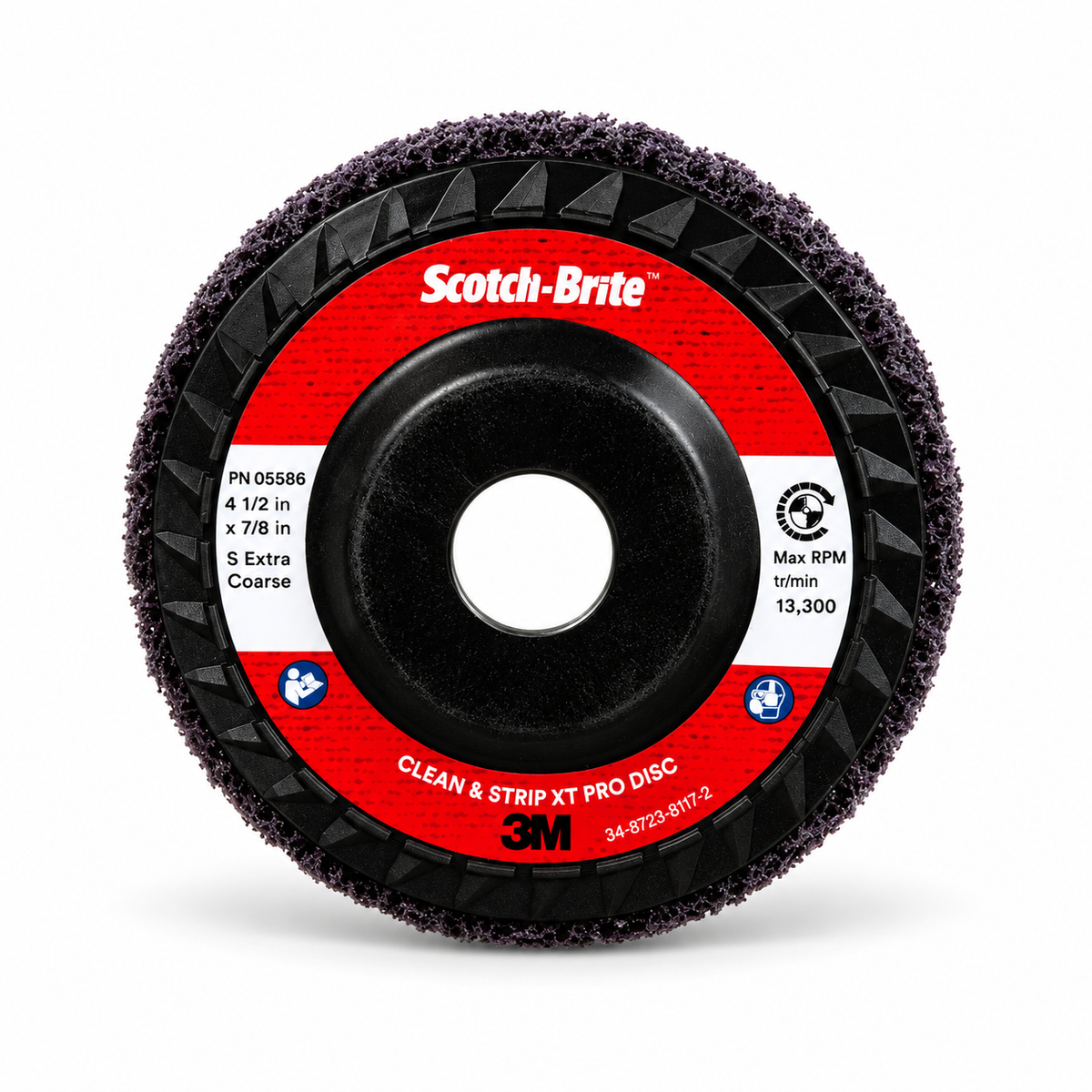 DISCO SCOTCH-BRITE DESBASTE EXTRA GRUESO 4 1/2" x 7/8" - 1 PIEZA