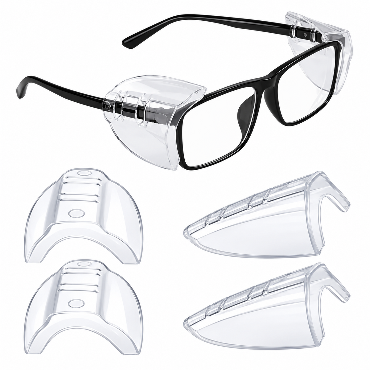 PROTECTORES LATERALES TRANSPARENTES CONDOR PARA LENTES - 1 PAR