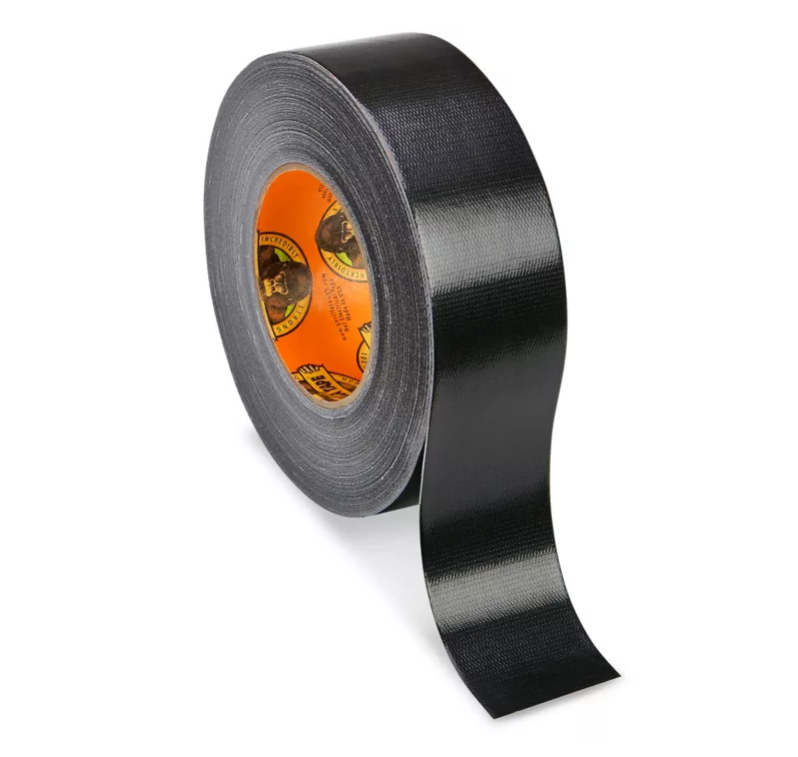 CINTA PARA DUCTOS NEGRA GORILLA - 2" x 30 YARDAS - 48mm x 27m