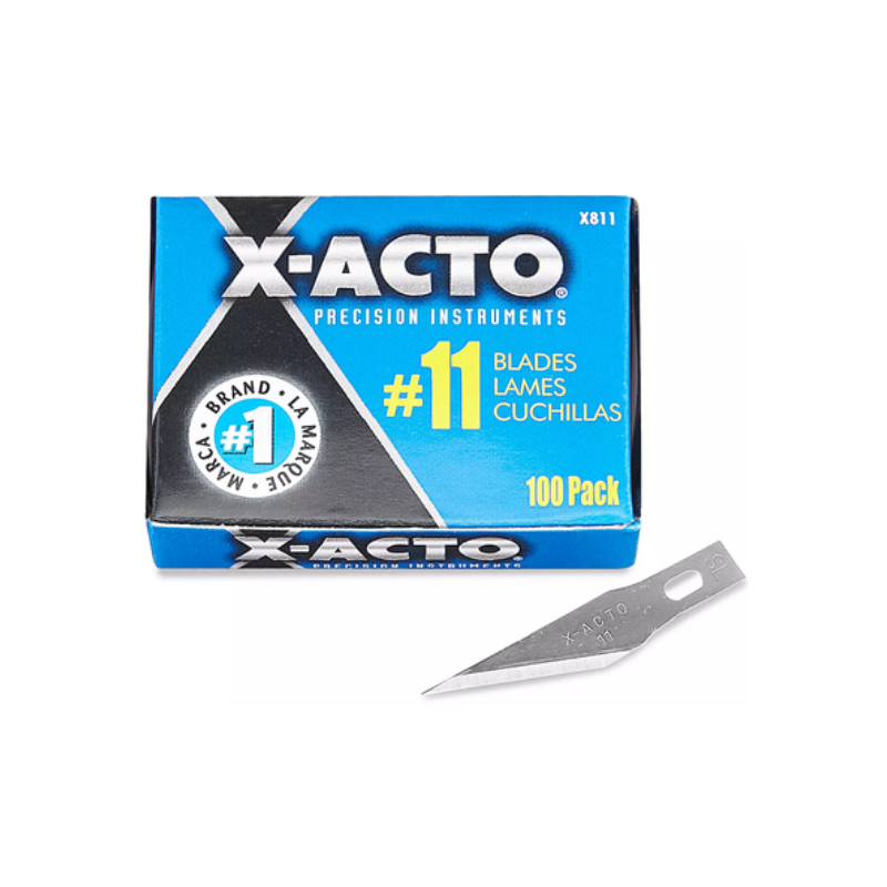 NAVAJAS #11 REPUESTO X-ACTO - CAJA CON 100 PZS