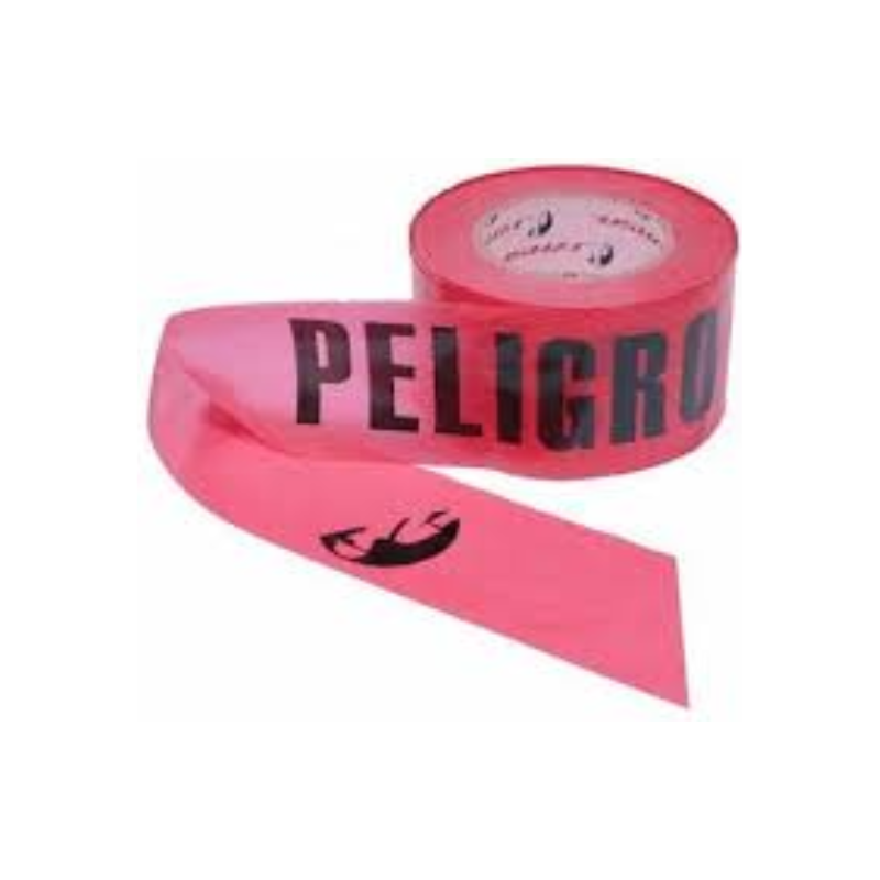 CINTA ROJA LEYENDA PELIGRO - 1 PIEZA