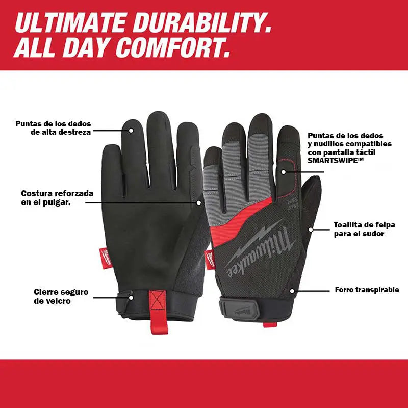 GUANTES DE TRABAJO MILWAUKEE 48‑22‑8722 TALLA L - 1 PAR