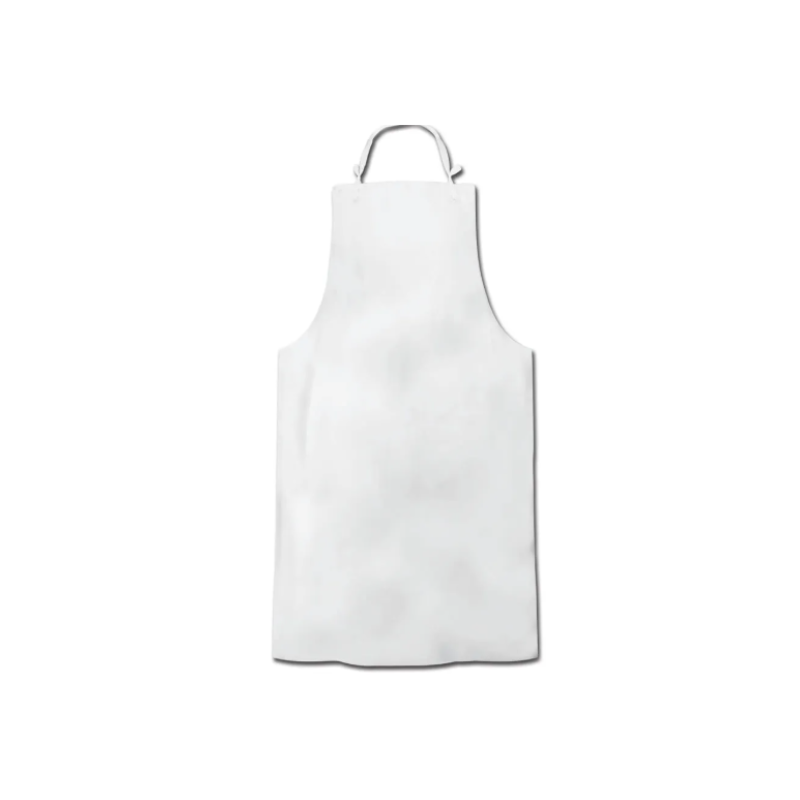 MANDIL DE GABARDINA BLANCO DE PROTECCIÓN