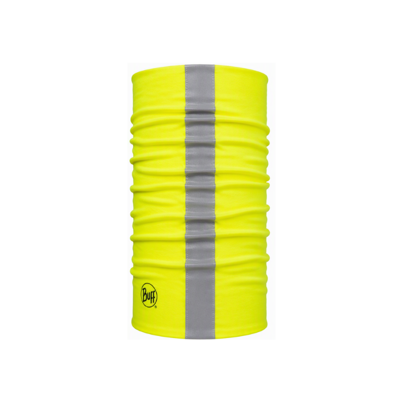 BANDANA TUBULAR BUFF REFLECTIVE AMARILLA CON PROTECCIÓN UV