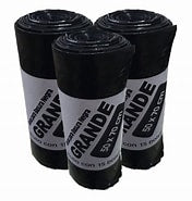 BOLSA P/BASURA NEGRA 15 GAL. C/50 PZS. 24X33