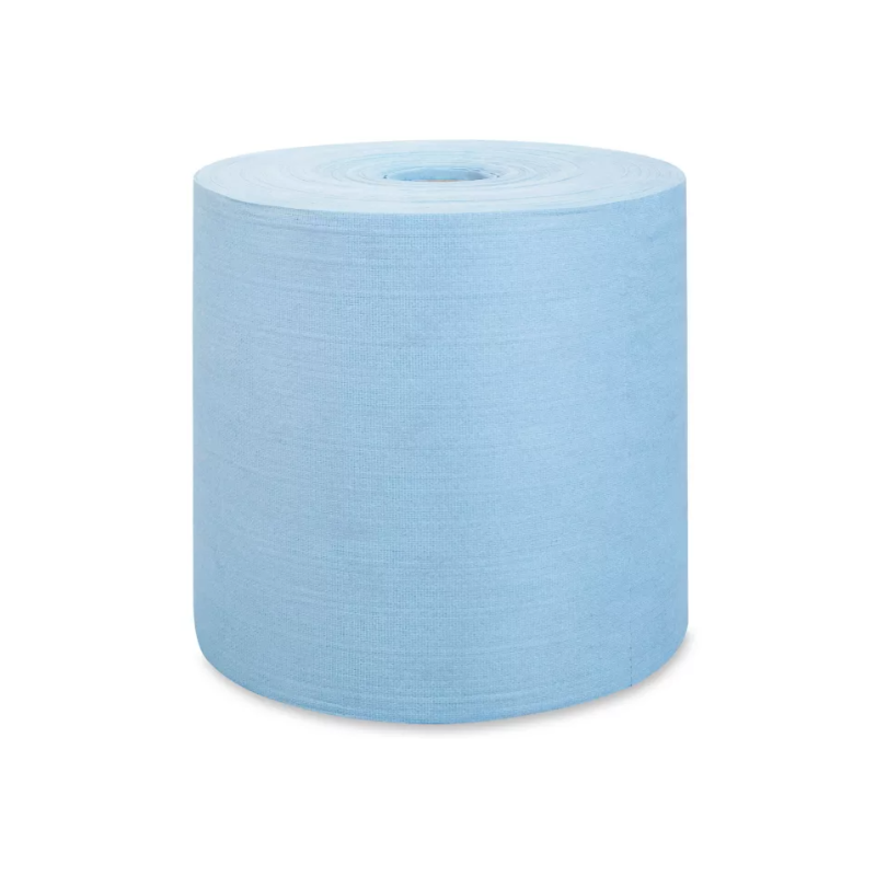 TOALLAS LIMPIADORAS WYPALL X80 USO PESADO ROLLO JUMBO AZUL - 455 PZS