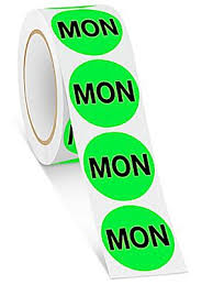 ETIQUETAS ADHESIVAS CIRCULARES - MON