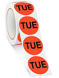 ETIQUETAS ADHESIVAS CIRCULARES - TUE