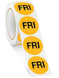 ETIQUETAS ADHESIVAS CIRCULARES - FRI