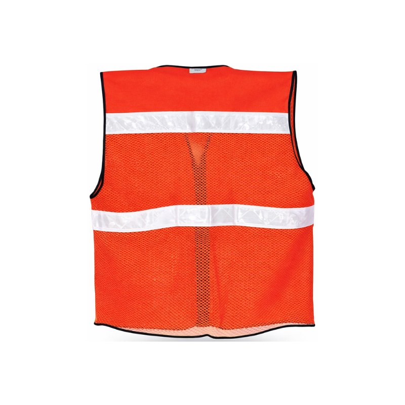 CHALECO GABARDINA ALGODON Y MALLA TEXTIL NARANJA