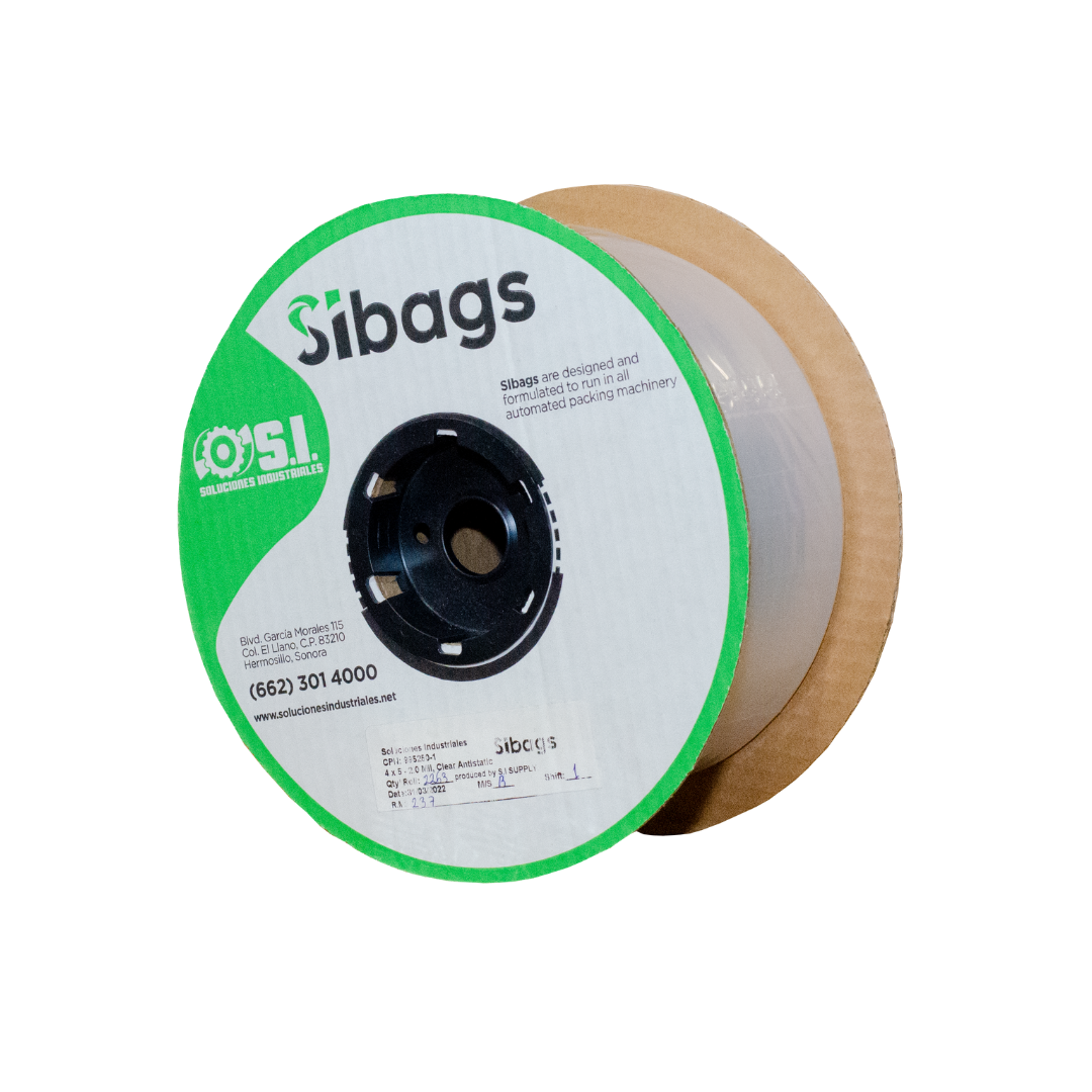 ROLLO DE BOLSA ANTIESTÁTICA PREABIERTA EASY OPEN 7.5" x 7.5" - CALIBRE 2.5 MIL - ROLLO CON 1,500 BOLSAS