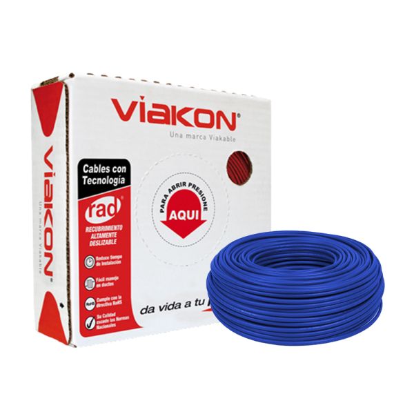 VIAKON CABLE 16 AZUL TF-LS CAJA 100 MTS