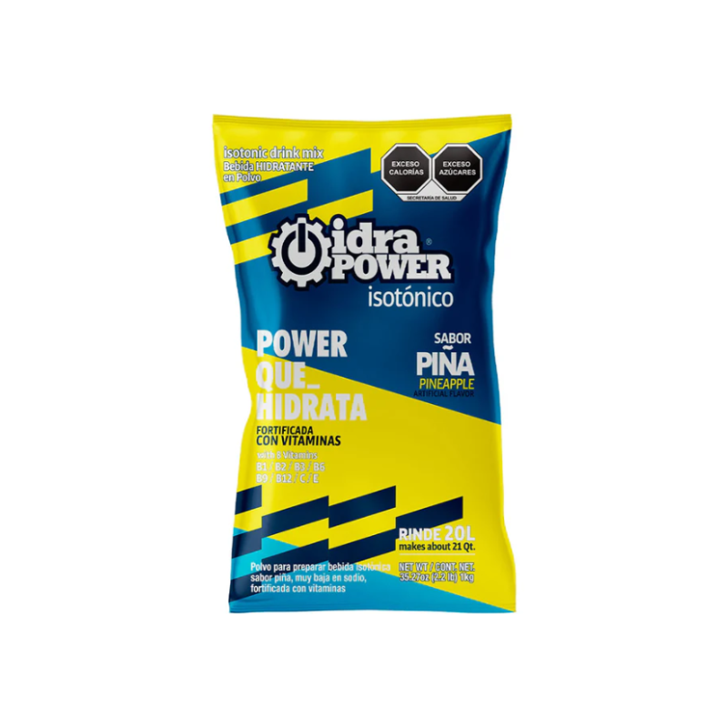 IDRAPOWER BEBIDA HIDRATANTE SIN AZÚCAR VARIOS SABORES 1 KG - 1 PIEZA