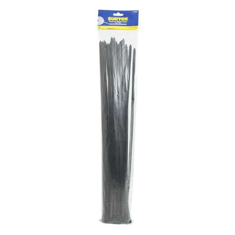 CINCHO PLÁSTICO 368 X 4.6MM 25 PIEZAS NEGRO - 1 PAQ
