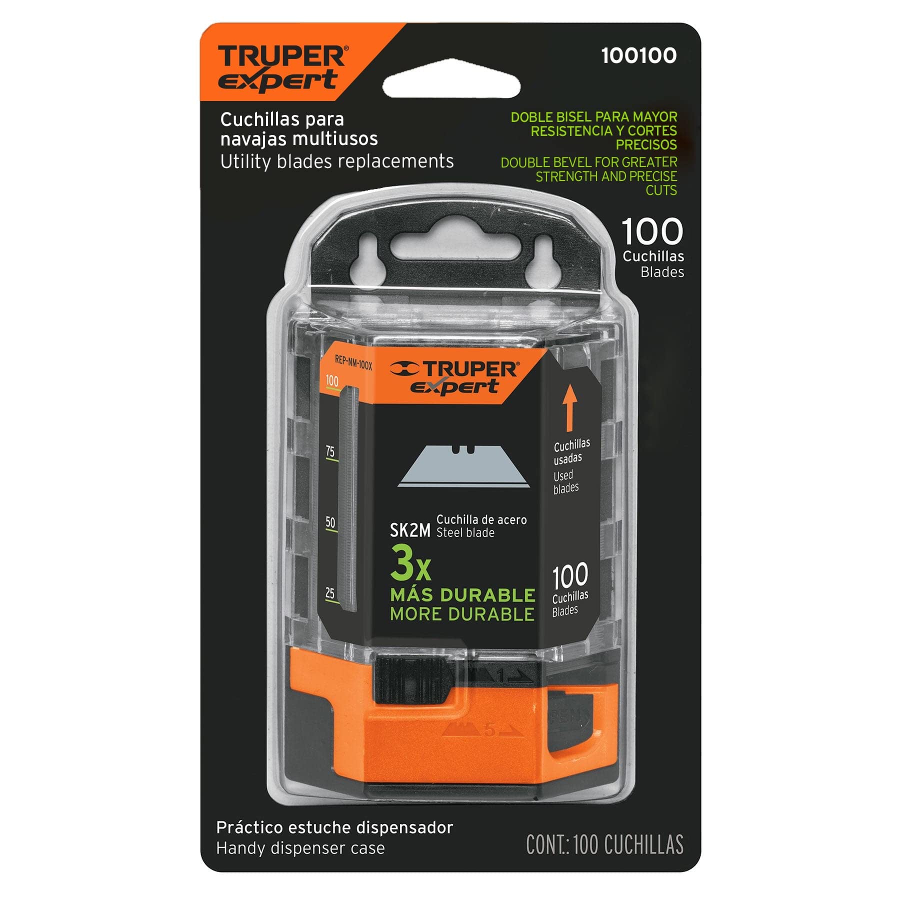 NAVAJA DE REPUESTO PARA NAVAJA TRUPER 100100 - 100 pzs