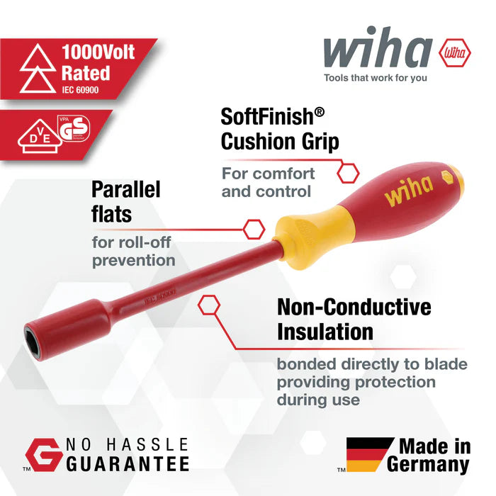 JUEGO DE DESTORNILLADORES PARA TUERCAS WIHA SOFTFINISH 32292 - 5 PIEZAS