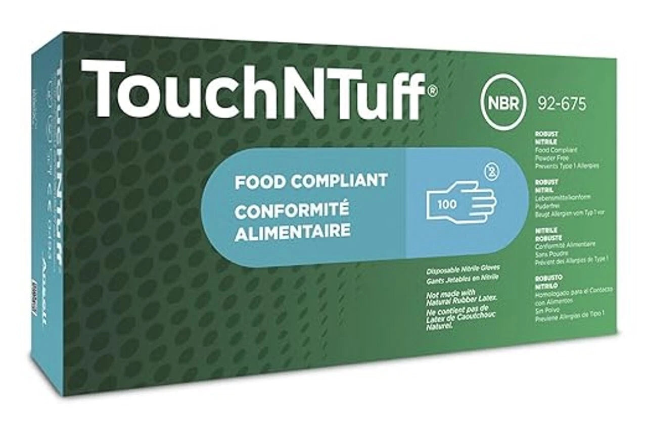 TOUCHNTUFF 92675 SIZE L (8,5-9,0) - ANSELL - CAJA CON 100 GUANTES