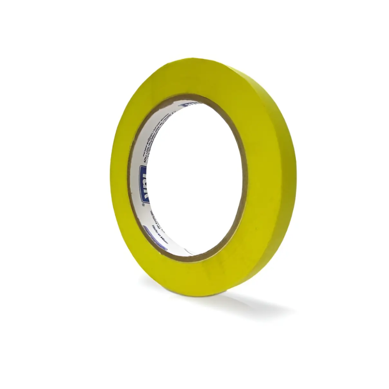 CINTA ADHESIVA MASKING TUK 105 AMARILLA 12 MM X 50 M - 1 PIEZA