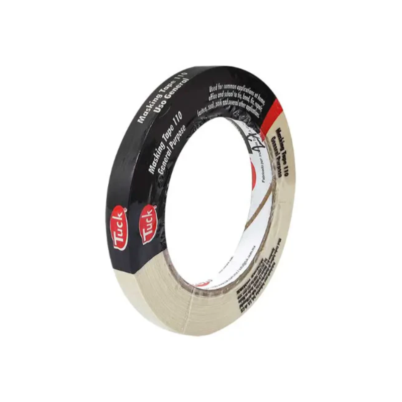 CINTA MASKING TAPE TUCK 110 BLANCO 12 MM X 50 M - 1 PIEZA