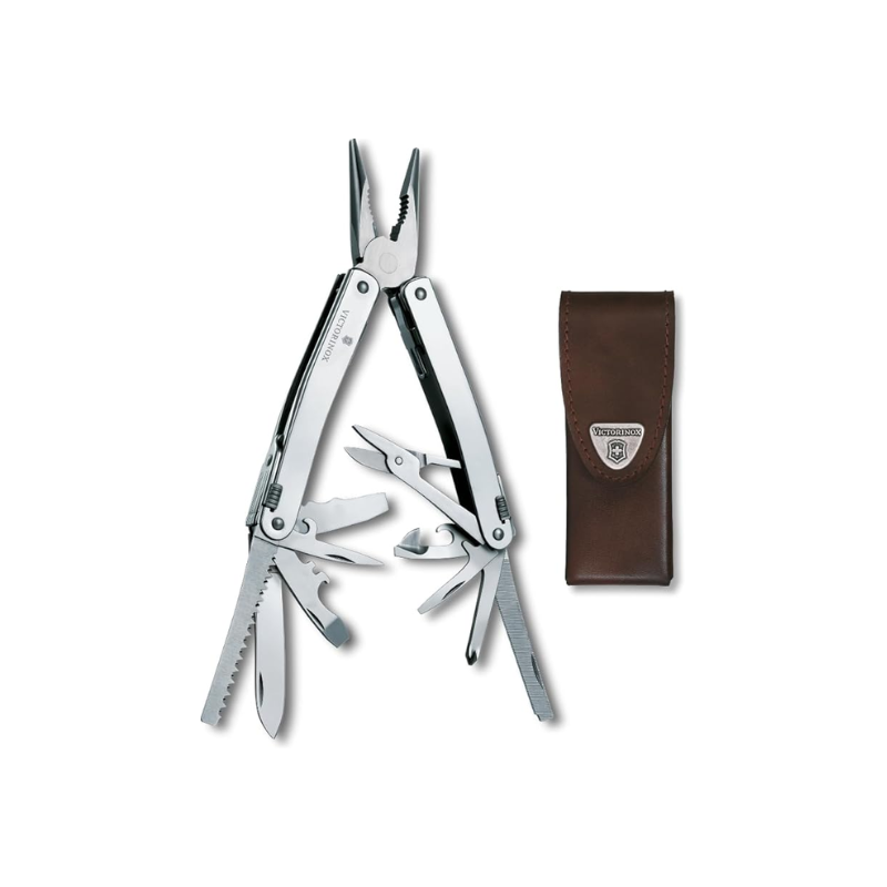 MULTIHERRAMIENTA VICTORINOX SWISSTOOL SPIRIT X CON FUNDA DE PIEL