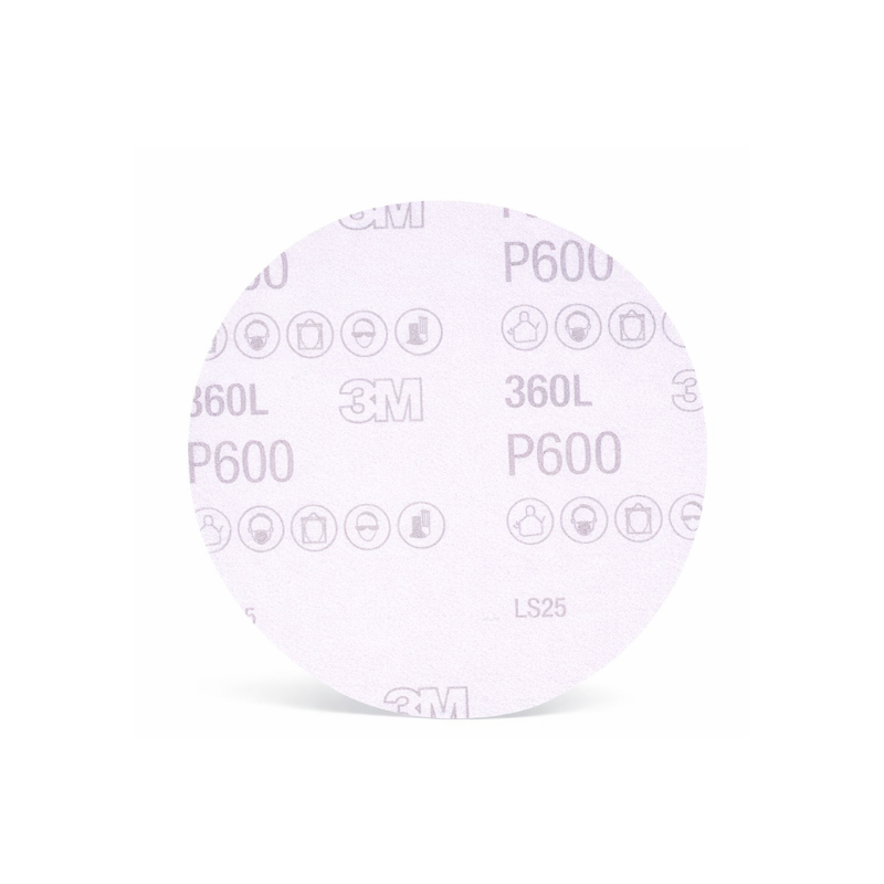 DISCO ABRASIVO DE PELÍCULA 3M HOOKIT – P600, 3", SERIE 360L – 100 PIEZAS