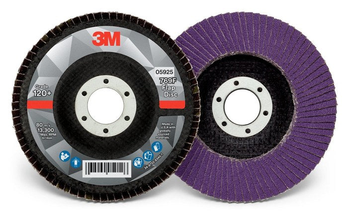 DISCO DE LAMINA 769F - 3M 05925 - T29 120+YF - 4-1/2" X 7/8"