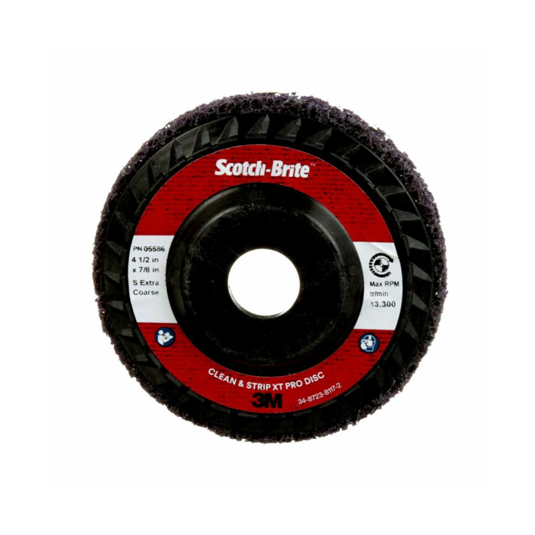Scotch-Brite Non-Woven Depressed Center Disc - 4 1/2" x 7/8" - T27 - 10 piezas - 3M