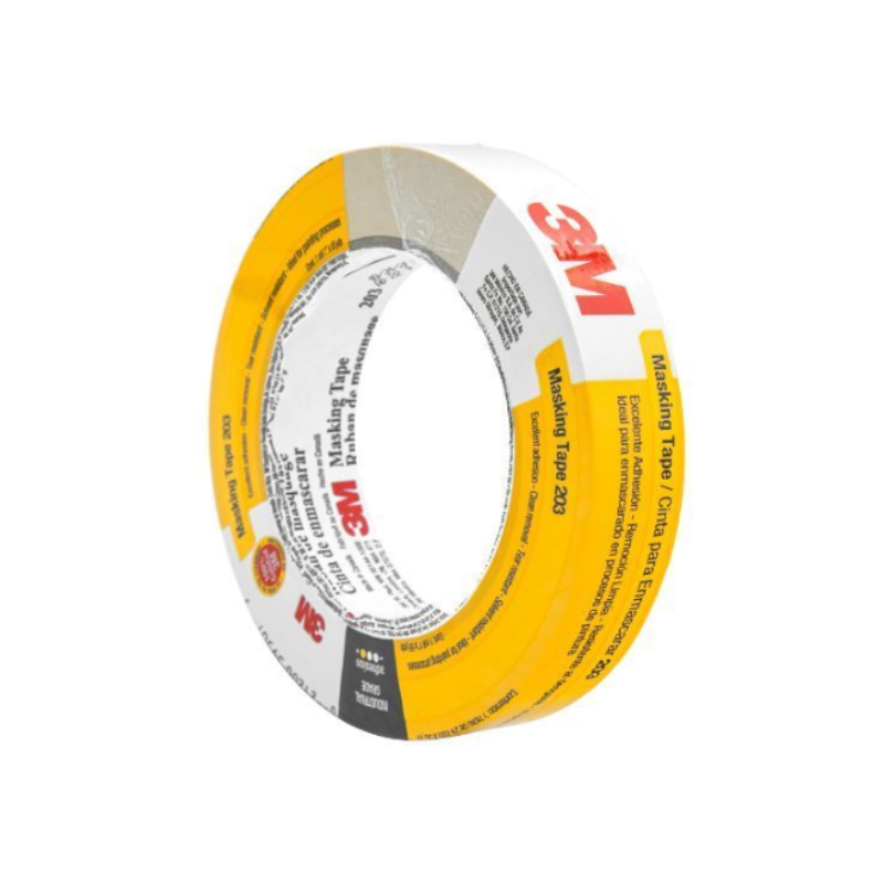 CINTA ADHESIVA DE USO GENERAL MASKING TAPE  3M 203, 24 MM X 50 M - 1 PIEZA