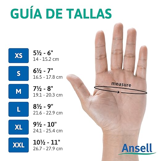 GUANTE DE NITRILO NEGRO ANSELL MICROFLEX 93-732I - 100 PIEZAS