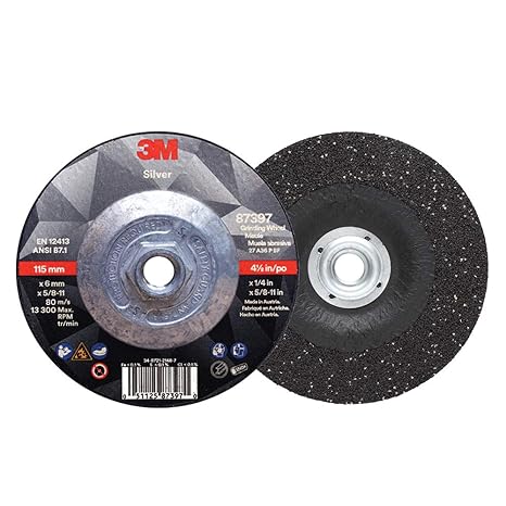 DISCO ABRASIVO 3M 87397 SILVER T27 4 1/2" GRANO 36+ - 1 PIEZA