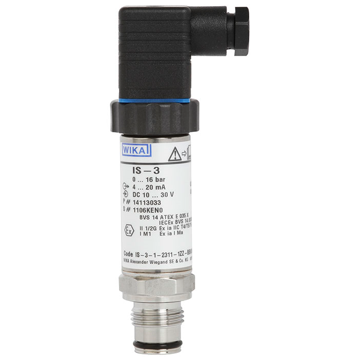 SENSOR WIKA IS-3 P#110FWTQY, 0-200PSI, 20 MA, 10-30 V, MBC