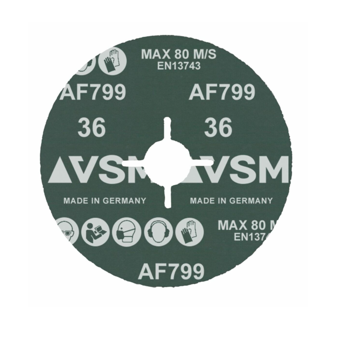 Disco de Fibra Grit 36 - AF799 - 10 piezas - VSM