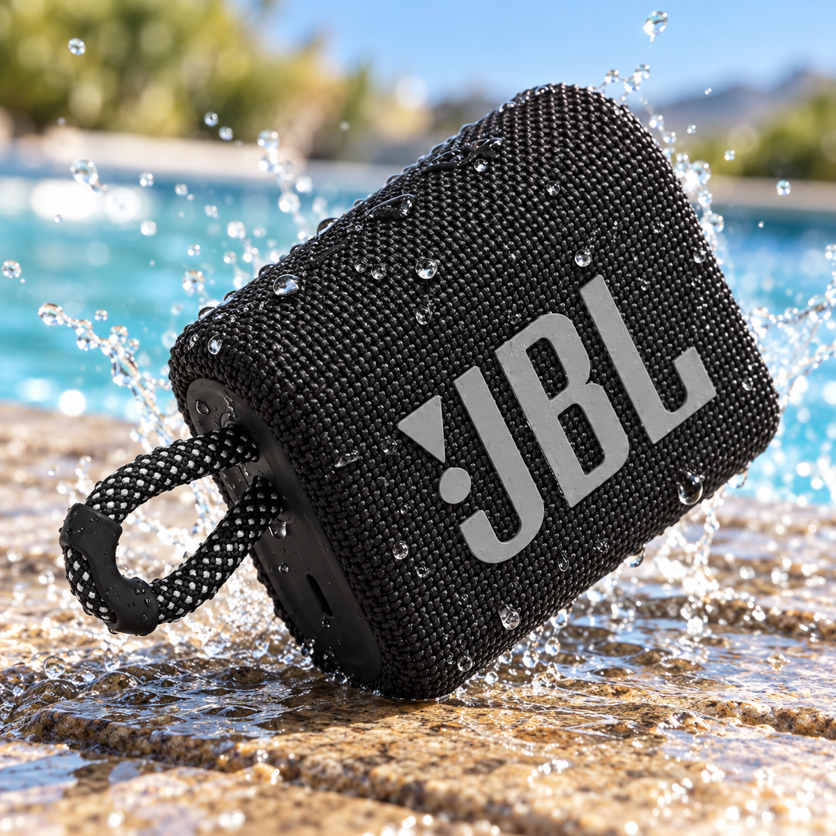 Bocina Jbl Go 3 Bluetooth Waterproof Portátil Negra