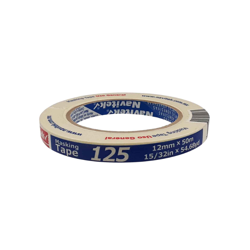 CINTA MASKING TAPE 12MMX50MTS NAVITEK