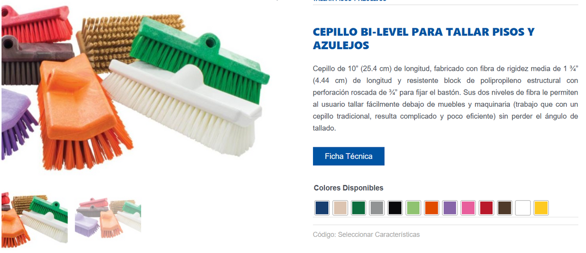 CEPILLO BI-LEVEL NARANJA